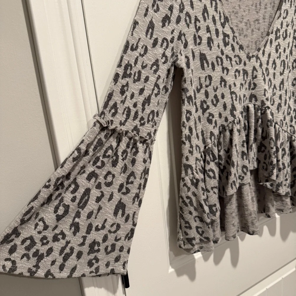 Altar'd State Leopard Print Blouse - Picture 10 of 11